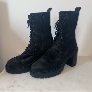 Free People Women's Dylan Lace-Up Boots, size 38